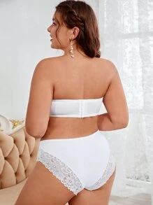 Sujetador unicolor sin tira - Blanco - Ver 2