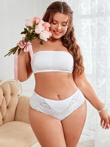 Sujetador unicolor sin tira - Blanco - Ver 3