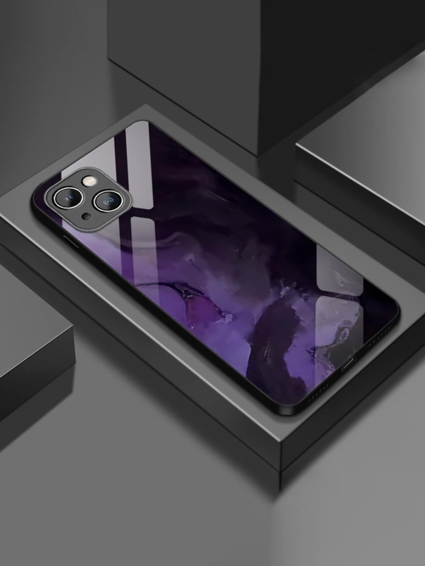 Coque de téléphone portable à imprimé marbré