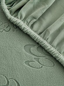 1入組灰色沙發座墊套現代滌綸提花彈力沙發靠墊套 - 綠色 - 查看 5