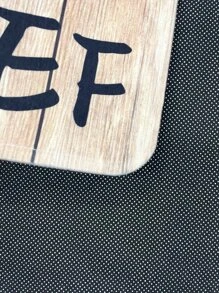 1 pieza alfombra de cocina antideslizante con gráfico de letras, alfombrilla absorbente con patrón de madera para cocina - Multicolor - Ver 6