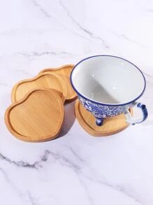 1入組竹子心形木紋絕緣墊 - 棕色 - 查看 5