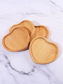 1入組竹子心形木紋絕緣墊 - 棕色 - 查看 7