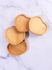 1入組竹子心形木紋絕緣墊 - 棕色 - 查看 8