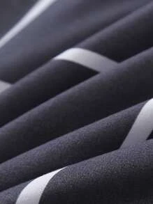 Set funda nórdica con patrón a cuadros sin relleno, ropa de cama simple para dormitorio - Multicolor - Ver 3