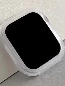 1pc Letter Detail Case Compatible With Apple Watch - Clear - View 3