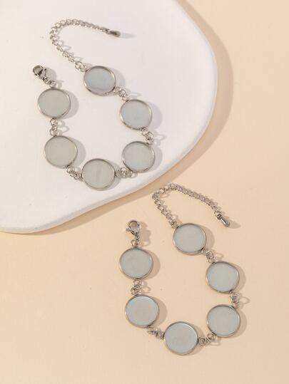 2pcs/set Basic Bracelet Cabochons