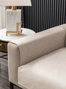 1 pièce Protecteur de canapé imperméable de couleur unie, design minimaliste résistant aux animaux de compagnie, anti-rayures, anti-salissures, antidérapant, toutes saisons, housse de décoration de canapé pour les vacances