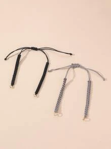 2pcs Braided Rope For Bracelet Jewelry Making Accessories - Multicolor - View 1