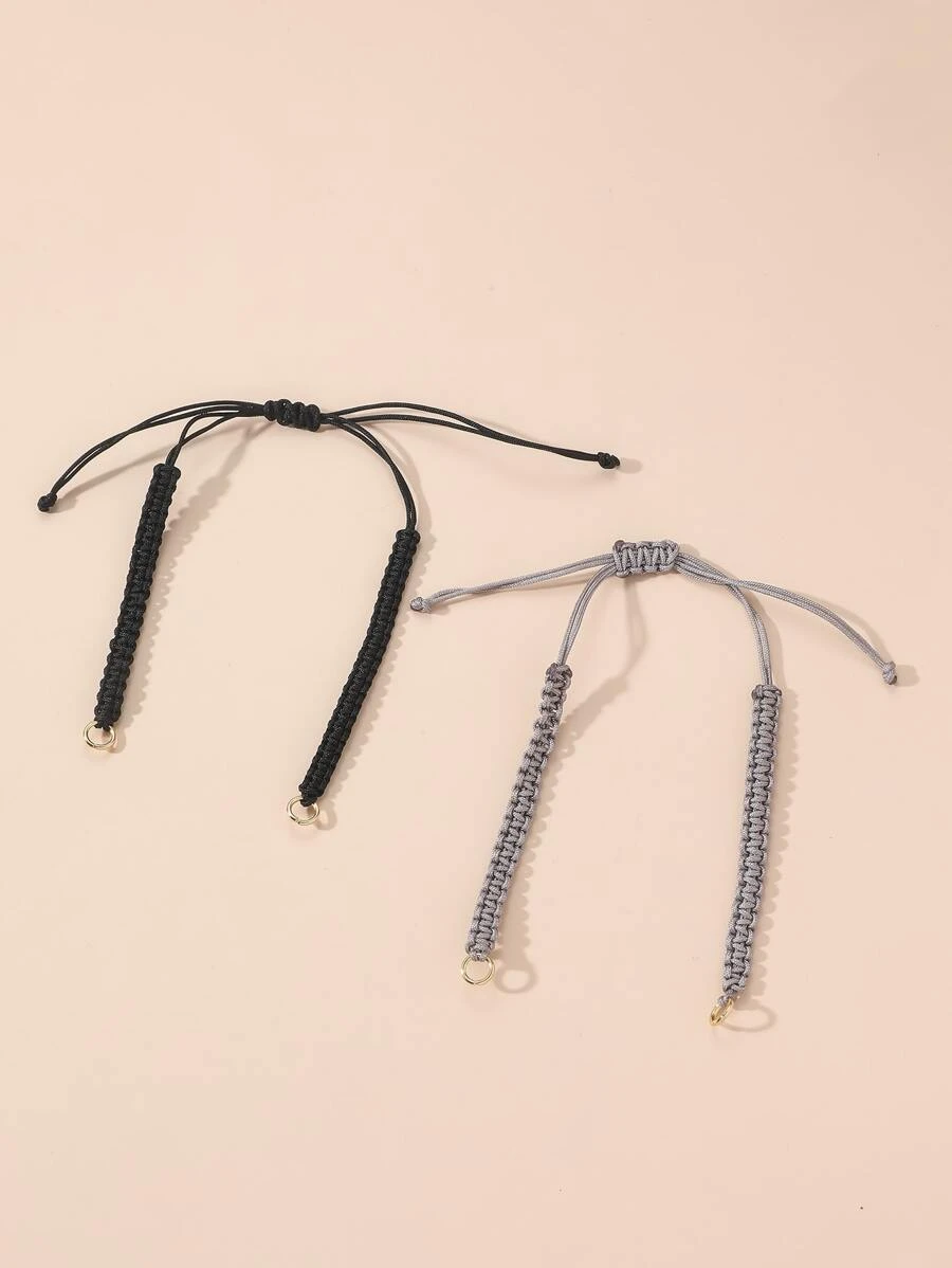 2pcs Braided Rope For Bracelet Jewelry Making Accessories - Multicolor - View 1