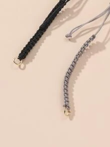 2pcs Braided Rope For Bracelet Jewelry Making Accessories - Multicolor - View 2