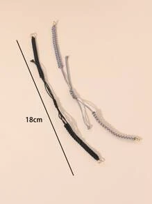 2pcs Braided Rope For Bracelet Jewelry Making Accessories - Multicolor - View 3