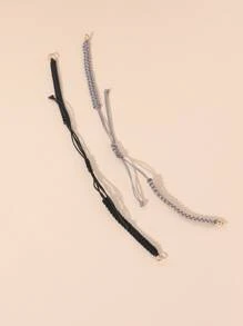 2pcs Braided Rope For Bracelet Jewelry Making Accessories - Multicolor - View 4