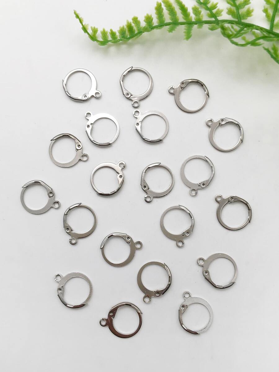 20pcs/set DIY Earrings Accessory - Silver - View 1