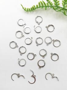 20pcs/set DIY Earrings Accessory - Silver - View 2