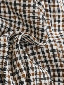 SHEIN 小女童前蝴蝶結背心上衣和格紋附腰帶短褲 - 彩色 - 查看 5