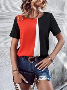 SHEIN LUNE Áo sơ mi nữ Khối Màu Giải trí - Nhiều màu - Xem 1