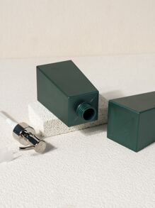 帶防銹泵的塑膠皂液器（200 毫升，6.8 盎司），適用於浴室，廚房用塑膠手/餐具皂液器，白色、綠色和銀色厚肥皂泵瓶 - 墨綠色 - 查看 3