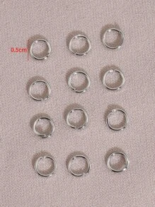 200 cái/bộ vòng nhảy/vòng chia để làm đồ trang sức và sửa chữa vòng cổ - Bạc - Xem 3