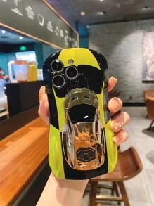 1 chiếc xe thể thao thời trang màu vàng Imd được chế tạo bằng vỏ lai mềm & cứng, chống rơi & chống mồ hôi & chống vân tay & chống mài mòn & không phai màu Tương thích với iPhone - Nhiều màu - Xem 7