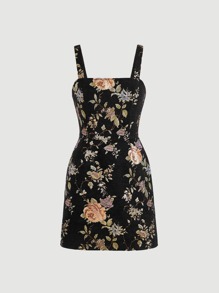 SHEIN MOD Floral Print Cami Dress - Multicolor - View 1