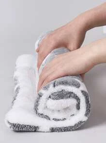 1 chiếc giường cho thú cưng hình ngôi sao và hình chữ nhật màu xám sang trọng có thể tháo rời và giặt được, lót nhiệt, thích hợp cho mèo nhỏ và vừa, thảm ngủ bốn mùa - Xám - Xem 6