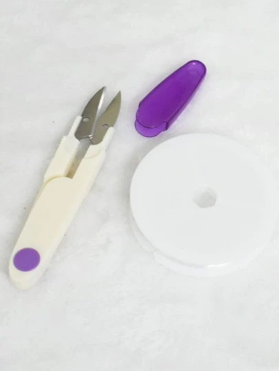 1入組不銹鋼DIY剪刀和1入組彈性線