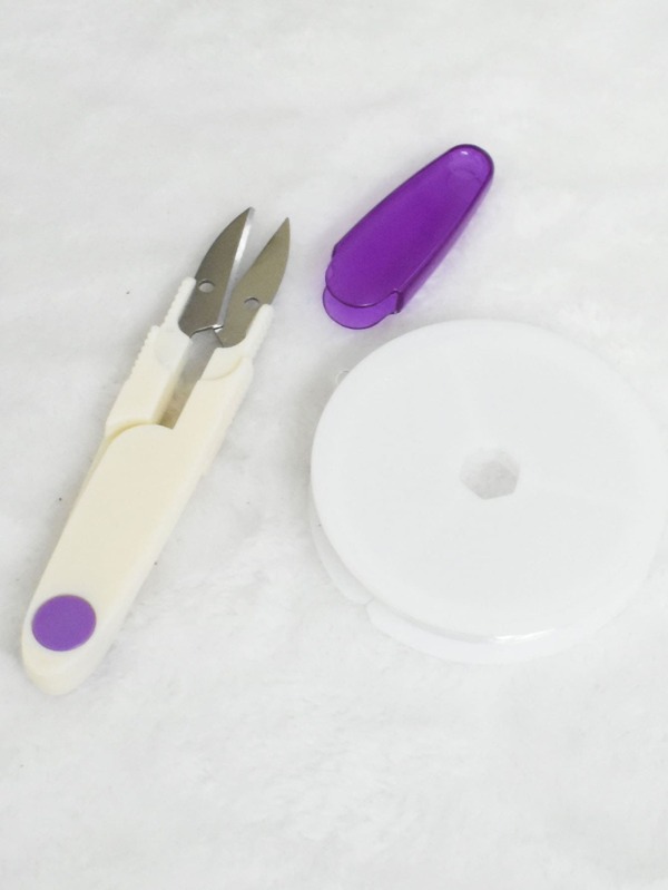 1入組不銹鋼DIY剪刀和1入組彈性線