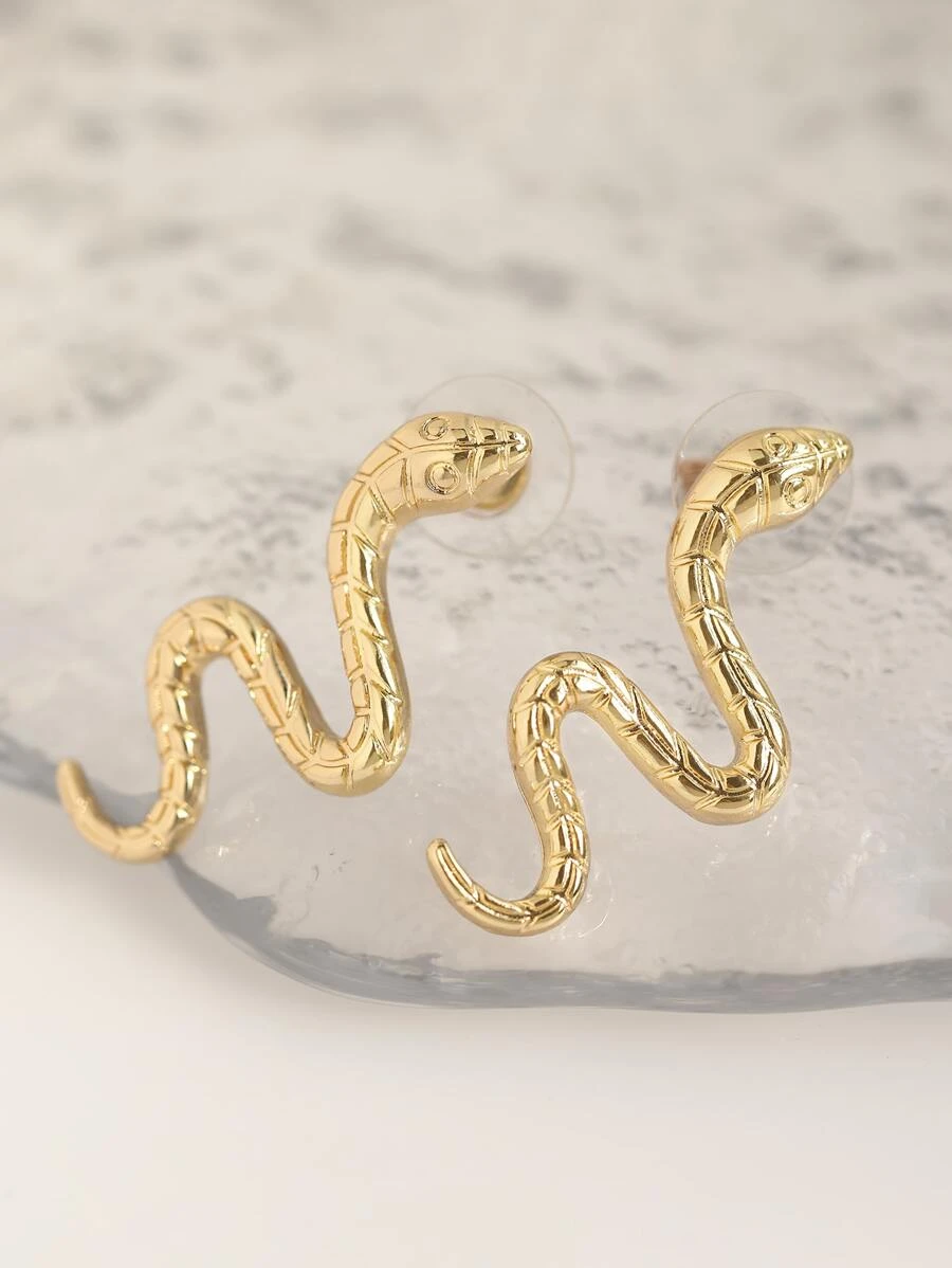 蛇耳釘 - 金黃色 - 查看 1