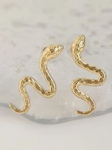 蛇耳釘 - 金黃色 - 查看 2