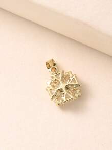 Cubic Zirconia Flower DIY Pendant - Multicolor - View 4