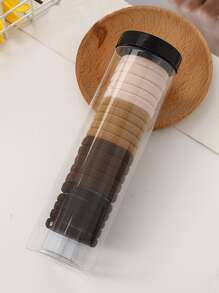 20 piezas Goma de pelo unicolor - Multicolor - Ver 4