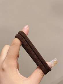 20 piezas Goma de pelo unicolor - Multicolor - Ver 5