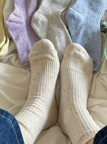 6雙女式混色休閒襪子適合日常生活 - 彩色 - 查看 5