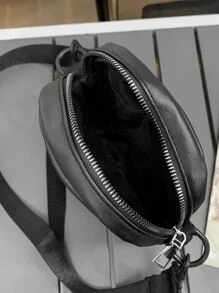 Học sinh trung học Đại học năm nhất Túi đeo vai đa năng Túi thường ngày Túi vuông tối giản cho nam, Túi xách, Cao đẳng, Ngoài trời, Thể thao, Túi đeo chéo Quà tặng lý tưởng Túi đeo chéo cổ điển đơn giản Túi màu đen Túi quà tặng cổ điển Gói Túi đeo chéo Túi mùa xuân Túi cổ điển Đồ dùng học tập Ví Túi đeo chéo cho nam - màu đen - Xem 5