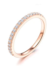 Bijoux De Mariage Argentés, Avec Diamants Moissanite Synthétiques, Pour Fiançailles Et Mariage