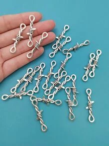 20入組/套ThornDIY連接器 - 銀色 - 查看 2