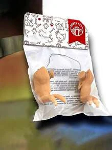 1pc Arm Design Chicken Costume - Brown - View 4