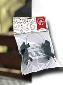 1pc Arm Design Chicken Costume - Black - View 3