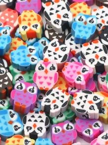 50pcs/set Owl Design DIY Bead - Multicolor - View 4