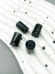 4入組汽車輪胎氣門嘴蓋 - 黑色 - 查看 1