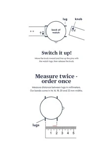 Solid Silicone Watchband - Blue - View 6