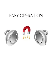 20pcs/Set Heart Shape Magnet Connector Clasps For Bracelet Necklace Connectors Valentines - Silver - View 5