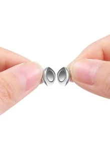 20pcs/Set Heart Shape Magnet Connector Clasps For Bracelet Necklace Connectors Valentines - Silver - View 7