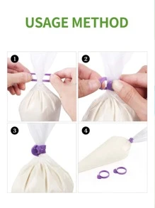 15入組/套不銹鋼裱花嘴和糕點裱花嘴套件適用於烘烤 - 彩色 - 查看 3