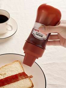 1入組EVA調味擠壓瓶帶貼紙 - 粉色 - 查看 6