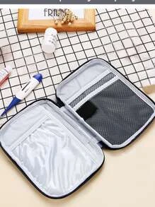 1入組迷你便攜式藥袋急救箱醫療應急包收納袋戶外家用藥丸收納袋 - 藏蓝色 - 查看 3