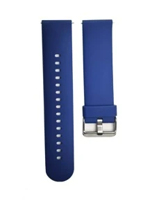 Solid Silicone Watchband - Blue - View 1
