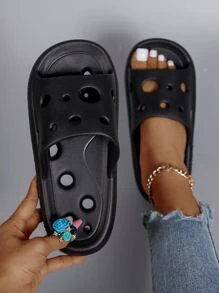 Trang trình bày Nữ màu trơn Mát mẻ - màu đen - Xem 1