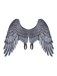 Black Non-Woven Fabric Angel Wings For Cosplay Decoration - Black - View 1